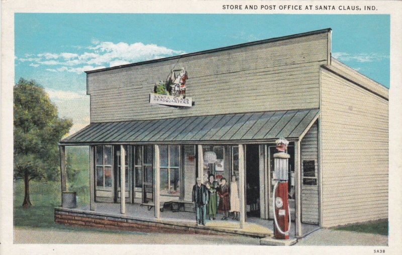 Indiana Santa Claus Cross Road Store Post Office & Gas Station sk3569