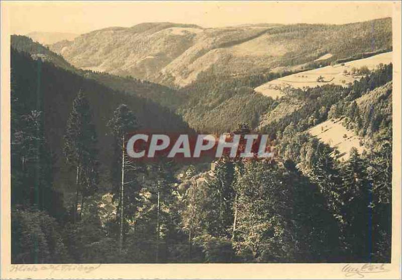 Modern Postcard Blick auf Triberg