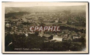 Old Postcard Praha Pohled S Rozhledny