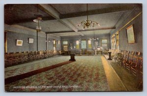 J97/ Shelby Ohio Postcard c1910 Richland Co Interior Knights of Pythias 11