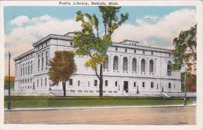 Michigan Detroit Public Library 1932