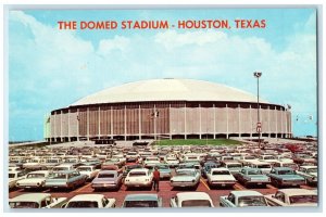 c1960 Harris County Dome Stadium Exterior Building Park Houston Texas Postcard