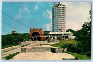 Caracas Venezuela Postcard Hotel Humboldt Cable Car c1950's Posted Vintage