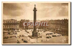 Old Postcard Paris and Place Vendome Wonders 1685 1720 and Column of the Grea...