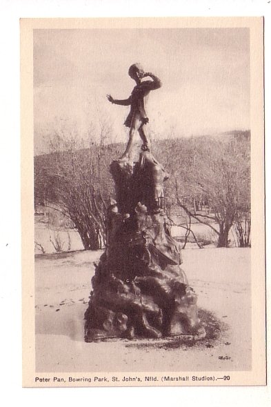 Peter Pan Statue, Bowring Park, St. John's Newfoundland, Marshall Studios