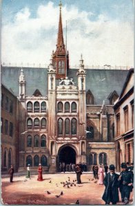 The Guildhall London England Postcard Posted 1905