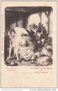 England London The Maid and The Magpie by Sir E Landseer The Tate Gallery