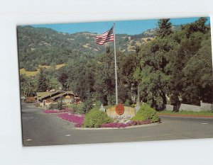 Postcard Italian Swiss Colony Wine Tasting Room California USA