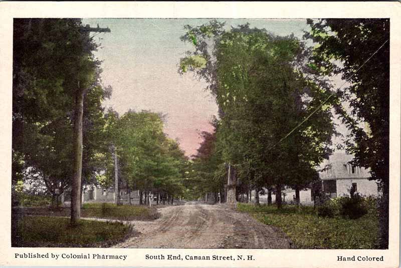 Postcard ROAD SCENE Canaan New Hampshire NH AM6269