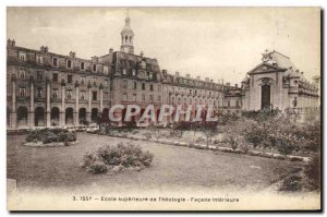 Old Postcard Superior School of Theology Issy interior Facade