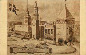1915 San Francisco California PPIE Exposition Denmark Building Postcard 25-6300