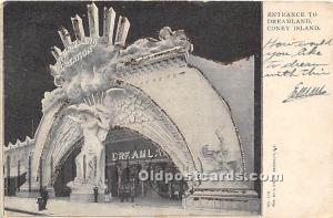 Entrance to Dreamland Coney Island, NY, USA Amusement Park 1905 