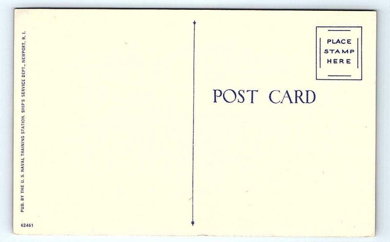 NEWPORT, RI Rhode Island ~ CHAPEL U.S. NAVAL TRAINING STATION c1940s Postcard