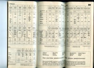 476880 1968 advertising brochure flight descriptions schedules airline SWISSAIR