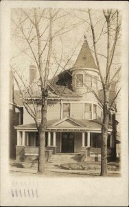 Pretty Home - Mailed From St. Louis MO to Franklin MA 1908 Real Photo Postcard