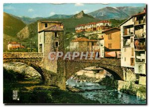 Postcard Modern Landscapes of France Sospel Alpes Maritimes alt 350m Old Bridge