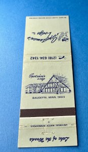 Matchbook: Sportsman's Lodge Lake of the Woods MN Baudette, Minnesota MB153