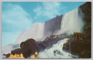 Niagara Falls New York~Rock of Ages~Cave of the Winds~Vintage Postcard