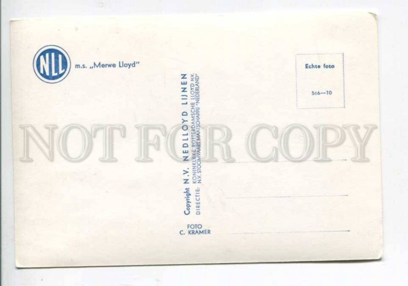 401847 NLL ship Merwe Lloyd Old postcard
