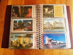180 Vintage Post Cards in Post Card Album #2