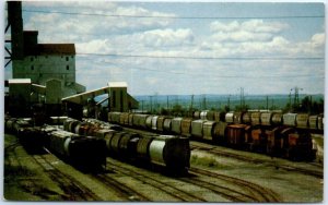 Postcard - Freight Yard of the Genesee & Wyoming Railroad Co. - Retsof, New York