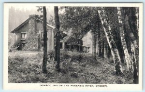 VIDA, Oregon OR ~ McKenzie River NIMROD INN Lane County Albertype  Postcard