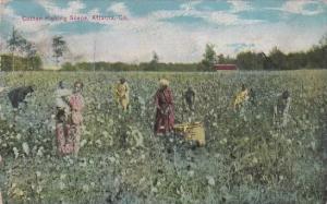 Georgia Atlanta Cotton Picking Scene Black Americana