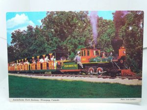 Assiniboine Park Railway Winnipeg Canada Vintage Postcard 1960s