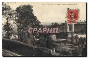 Old Postcard Fougeres The two towers of the Castle