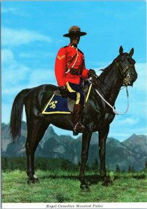 postcard Royal Canadian Mounted Police - Horseback Mountie