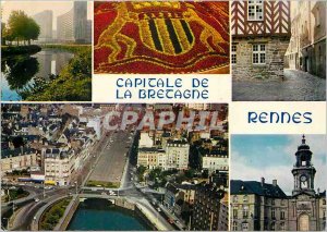 Postcard Modern Capital of Brittany Rennes