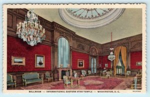 3 Postcards WASHINGTON D.C. ~ International EASTERN STAR TEMPLE c1940s Linens