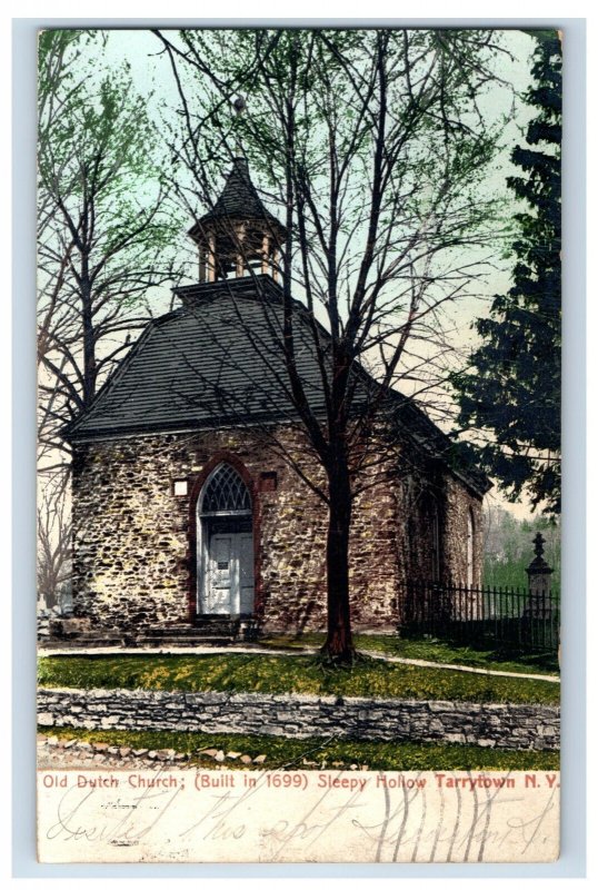 C. 1900-07 Old Dutch Church Sleepy Hollow Tarrytown N.Y. Postcard P213E