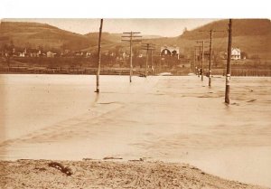 Athens Pennsylvania Flood Disaster Road Washed Out Real Photo Postcard AA110024