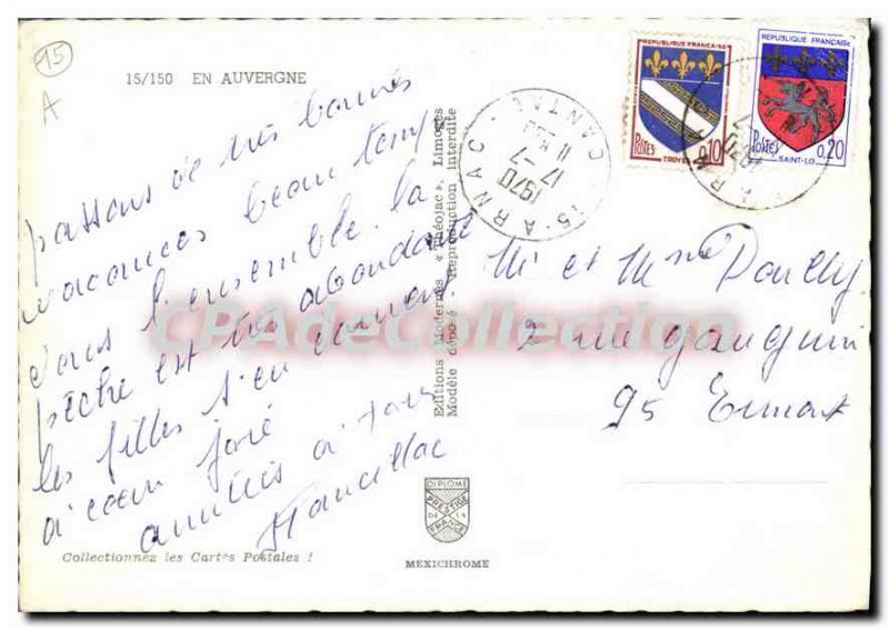 Postcard Modern Auvergne