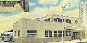 Postcard  Early View of Greyhound Bus Terminal in Grand Rapids, MI.   R1