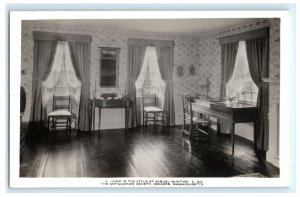 Mcintire Room Antiquarian Society Concord MA Real Photo RPPC Postcard (EH8)
