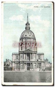 Old Postcard Paris Invalides