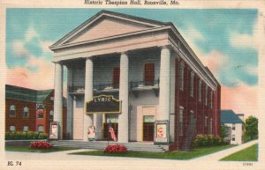 Vintage Postcard Historic Thespian Hall Building Landmark Boonville Missouri MO