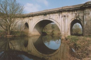 John Rennie's Dundas Aqueduct Bridge River Avon Postcard