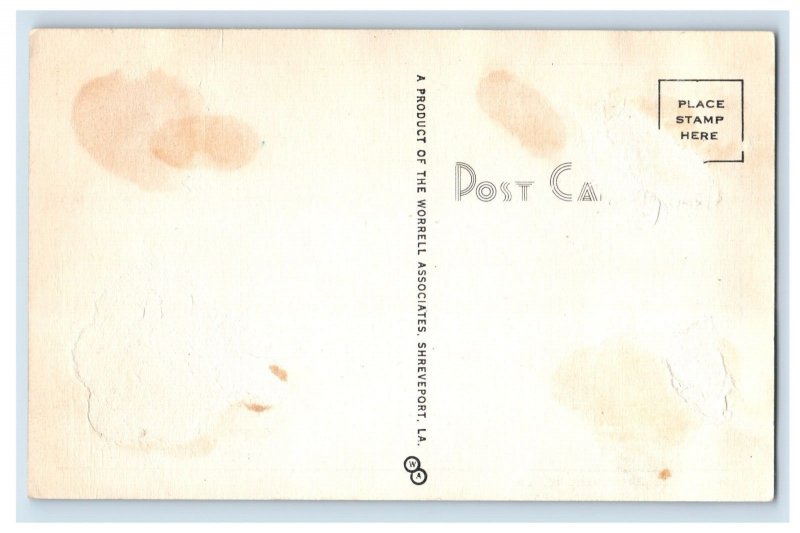Vintage Postoffice Shreveport LA. Postcard P173E