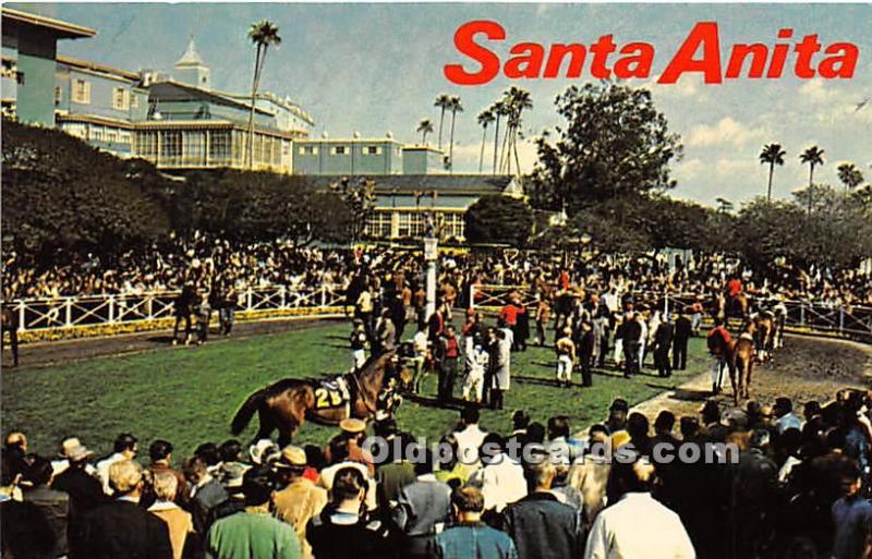 Santa Anita Park Arcadia, California, CA, USA Horse Racing Unused 