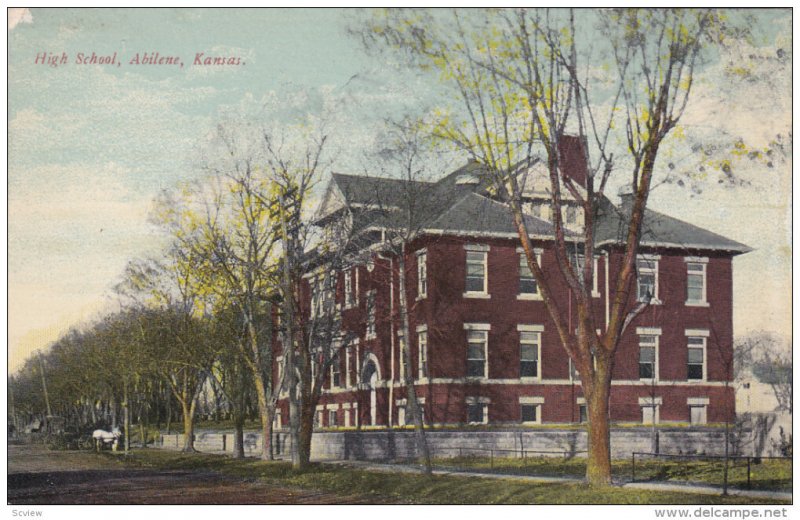 ABILENE, Kansas, 1900-1910's; High School