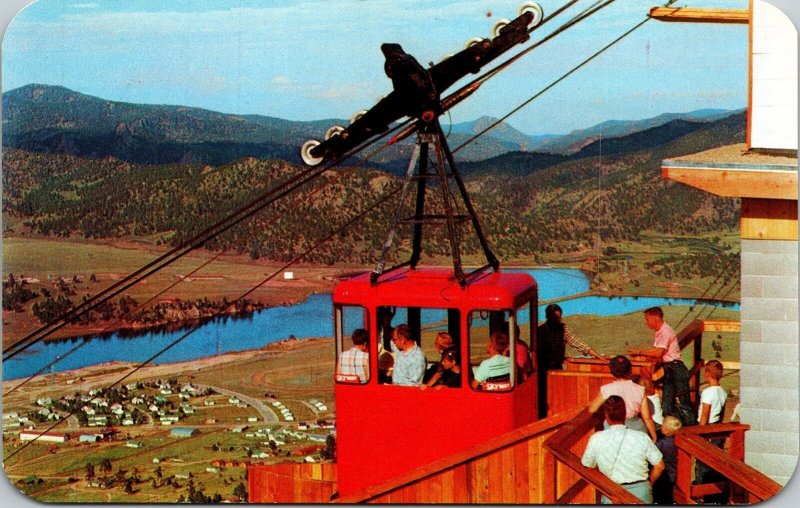 Estes Park Aerial Skyway Colorado CO Postcard VTG UNP Dexter Vintage Unused  