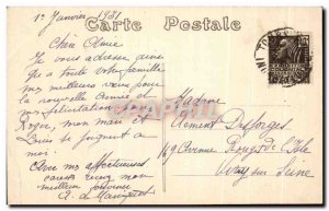 Old Postcard Chateau de Poille Charentilly Facade South West