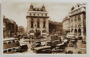 Piccadilly Circus London Double Deckers Advert 1950 to Bethlehem Pa Postcard R10