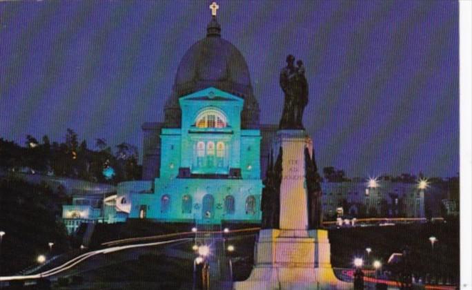 Canada Saint Joseph's Statue and Oratory Of Mount Royal At Night Montreal Quebec