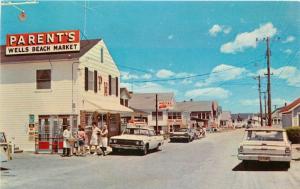 Atlantic Avenue Autos Business District 1960s Wells Beach Maine Wakefield 496