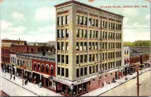 Postcard Wilner Building in Green Bay, Wisconsin