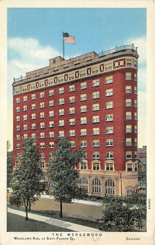 Chicago Illinois 1940s Postcard The Wedgewood Hotel